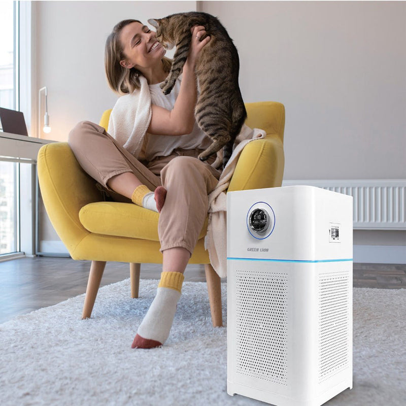 Green Lion Intelligent Air Purifier Pro - White detail view