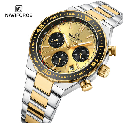 Men Watch NAVIFORCE NF8049 Business,Casual ,Waterproof |Perfect for Gifts