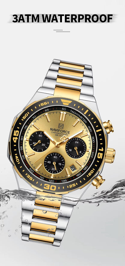 Men Watch NAVIFORCE NF8049 Business,Casual ,Waterproof |Perfect for Gifts